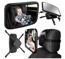 Veľké 360-stupňové zrkadlo do auta na pozorovanie dieťaťa v aute