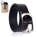 SEPHER Klasický kožený opasok 4cm ČIERNA | 105