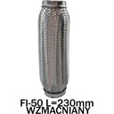 FLEXIBILNÝ KONEKTOR VÝFUKU FI-50 L=230mm VYSTUŽENÝ