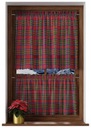 Vianočná žiarlivosť 100x40 Ready Curtain Short Red Check