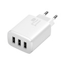 Baseus 3x USB 17W nástenná nabíjačka