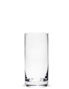 Váza sklenený valec brúsený 16x7 cm