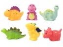 HRAČKA DO KÚPEĽA GUMA DINOSAUR FÍRKA RÔZNE DIZAJNY SADA 6 ks