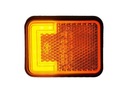 ORANŽOVÁ BOČNÁ LED obrysová lampa
