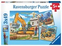 Ravensburger, Puzzle 3v1: Veľké stavebné stroje (9226)