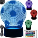 3D LED futbalový stôl Nočné svetlo na diaľkové ovládanie s meniacimi sa farbami 16 farieb