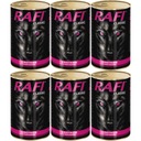 RAFI Classic morčacie a mrkvové mokré krmivo pre psov 6x1240g