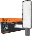 Pouličné svietidlo LED lampa 100W šedá IP65 10000lm