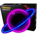 Neónové LED batérie/USB Planet na stenu