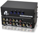 SWITCH 4V1 AV RCA CHINCH 4x splitter ADAPTÉR