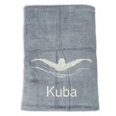 Darček pre plavca - rýchloschnúci uterák s výšivkou 70x140 cm MENO