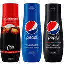 SODASTREAM Sirup COLA + PEPSI + PEPSI MAX