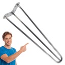 Kovová stolová noha Vlásenka nohy tri tyče 40 cm
