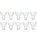 10x LED ŽIAROVKA SMD CCD NEBLIKAJÚCA GU10 1,5W 120lm 3000K TEPLÁ BIELA
