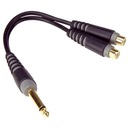 Klotz AYU-4 mono jack konektor - 2x RCA zásuvka