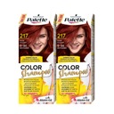 Paleta farbiaceho šampónu na farbenie vlasov 217 (5-86) mahagón 24 umytí x 2