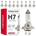 10x HALOGÉNOVÁ ŽIAROVKA H7 12V 55W UV filter E4 AMIO