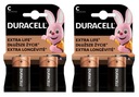 Duracell C LR14 R14 Extra alkalická batéria 4 ks