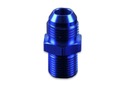 AN8-1/8 NPT Adaptér vsuvky samec na samec Modrý