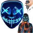 Cosplay Set Gadgets Kostým DISPOSSIEM Halloweenska LED maska ​​so svetlom