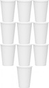 ekologické biele papierové poháre 250ml - 500 ks