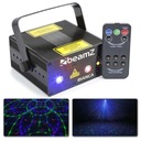 Dvojitý LASER 330mW RGB GOBO IRC Beamz diaľkový ovládač