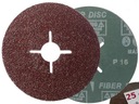 FIBER DISK DISK FIBRA SHIELD 125mm P 16 x25ks