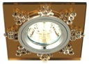 Candellux SS-20 ch/si MR16 chróm strop. masívna hranatá sklenená siena