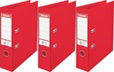 BINDER A4 75mm ŠIROKÉ VYZTUŽENÉ PÁKY Esselte No. 1 ČERVENÁ x 3