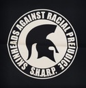 S.H.A.R.P. veľká nášivka EKRAN Skinhead proti rasovým predsudkom punk