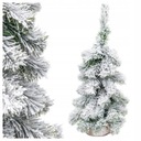 Biely umelý vianočný stromček - jedľa 60 cm malý, zasnežený