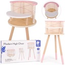 Drevená stolička CLASSIC WORLD Sedačka na kŕmenie pre bábiky a plyšové zvieratká