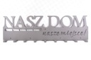 Vešiak na šaty do predsiene, kľúče NÁŠ DOM
