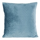 Obliečka na vankúš 45x45 Dekoratívna Velour Sofia Blue