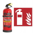 Práškový hasiaci prístroj GP-2x/n ABC KZWM + vešiak + sign