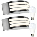 2x LED FASÁDNE NÁstenné svietidlo VONKAJŠIE ZÁHRADNÉ NÁstenné svietidlo so ŽIAROVKAMI