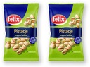 Felix Pečené a solené pistácie 70 g x 2