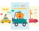 PLAGÁTY, OBRAZY pre deti AUTÍČKA, SET 3 x A3