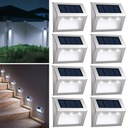 8x LED SOLÁRNA LAMPA NA SCHODY, VÝŠKY, PLOT