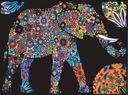 Zamatová omaľovánka 47x35 Colorvelvet Elephant - talianska