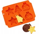 SILIKÓNOVÝ MOL NA COOKIES VIANOČNÝ STROMČEK BALL STAR