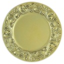 Ozdobný zlatý okrúhly tanier na tanier 33 cm
