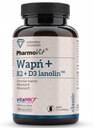 PharmoVit Calcium + K2 + D3 lanolín vitamín D imunita 120 kapsúl