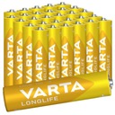 Hrubé AAA batérie VARTA Longlife 30 ks