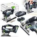 FESTOOL CARVEX PSBC 420 priamočiara píla 4,0 AH BATTERY nabíjačka Pílové listy