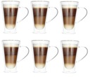 Sada 6 termohrnčekov na latte, 300 ml
