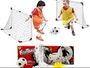 SET DVOCH FUTBALOVÝCH BRANIČIEK 120x80cm LOPTA PUMPA