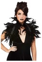 Bolero Feathers Doplnky Black Feather Golier