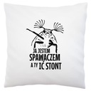 zvárač ić stont vtipný darček Biely vankúš