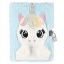 ZÁPISNÍK PLYŠOVÝ DIÁR BLUE UNICORN UNICORN A5